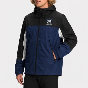 Polyester Men Windbreaker <b>Coat</b> with cheap quality OEM service Wholesale Custom Windbreaker Jacket Mens Zipper Jacket 100% - Product Image 3