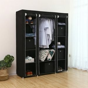 69" Portable <b>Clothes</b> Closet Wardrobe <b>Storage</b> Organizer with Removable Non-Woven Fabric Quick Easy Assembly Extra Strong Durable - Product Image 6