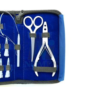 Kit d'outils d'extension de cheveux enduit de poudre personnalisé pour étudiants inclus pince multifonctionnelle pinces à cheveux outil de boucle et ciseaux - Product Image 4