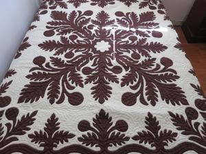 Beautiful Brown And White Pattern Hawaiian <b>Quilts</b> 100% Cotton Material Bed Sheets For Home, Hotel <b>Bedding</b> Decorations - Product Image 3
