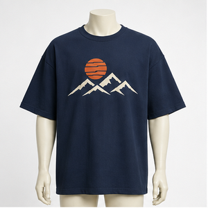 T-shirt graphique surdimensionné personnalisé pour homme, 100 % coton tricoté, manches courtes, séchage rapide, design TSA-SPT-0005 - Product Image 1