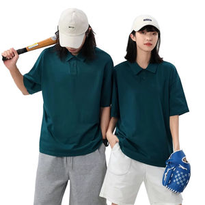 Polo de Lujo para Hombre, 100% Algodón, Estilo Golf, Manga Corta, Color Sólido, Corte Ajustado, Bordado, Talla Grande - Product Image 1