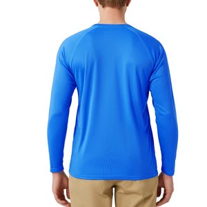 Camiseta Deportiva de Manga Larga con Logotipo Personalizado, de Alta Calidad, Lisa, para Natación, para Hombre, al por Mayor - Product Image 4