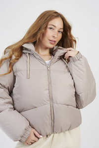 <b>Women</b> 2024 Winter Padded Regular <b>Coat</b> Knitted Zipper Jacket Stand Collar Warm Solid Color Outwear Puffer Casual - Product Image 3