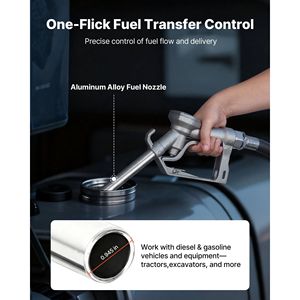 Bomba de transferencia de diésel de hierro fundido de 12 V CC y 15 GPM con apagado manual, kit de 1/3 HP a prueba de explosiones con protección contra sobrecalentamiento, modelo para gasolina - Product Image 4