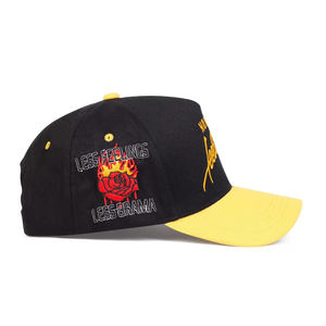 Casquette de baseball personnalisée avec broderie 3D incurvée, 5 panneaux, profil bas, snapback, brodée, pour homme - Product Image 5