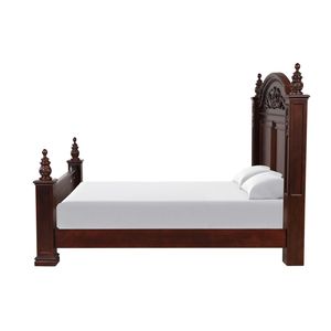 Cama Queen Post Lyndon QB G09400A, Modelo de Madera de Cerezo, Elegante Cama de Madera Tamaño Queen - Product Image 4