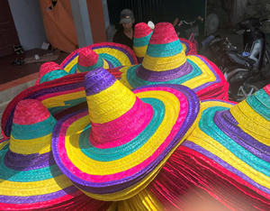 Sombrero Mexicano de Estilo Tradicional Hecho a Mano para Exhibición Decorativa y Decoración Temática Cultural - Product Image 6