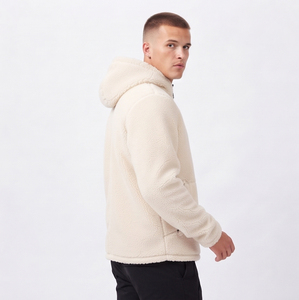 Men's Hooded <b>Fleece</b> <b>Jacket</b> With Embroidered <b>Thick</b> Sherpa Lining Winter Hoodie Winter Wear Heavyweight Polar <b>Fleece</b> <b>Jackets</b> Mens - Product Image 2