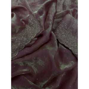 Vestido de Noche de Diseñador, Sari de Fiesta con Trabajo de Diamantes Jarkhan - Product Image 5