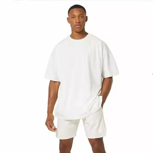 Ensemble sportif d'été pour homme, t-shirt à manches courtes et short, 2 pièces, ensemble imprimé - Product Image 1