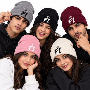 Gorros de Punto Personalizados al por Mayor, Unisex, Bordados, Negros, para Invierno, con Borde Plegable, Estilo Urbano, Gorra Tipo Skull Cap, Proveedor de Marca Privada, EE. UU. - Product Image 5