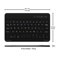 Mini kablosuz klavye tablet pc için evrensel cep telefonu ve iPad android windows desteklenebilir ince ve şık boyutu
