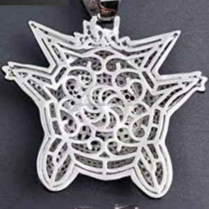 Pendentifs fins pour femmes, hip-hop, avec charmes cursive sertis de moissanite VVS, en argent S925 et or massif 18 carats, testés au diamant en 2025 - Product Image 2