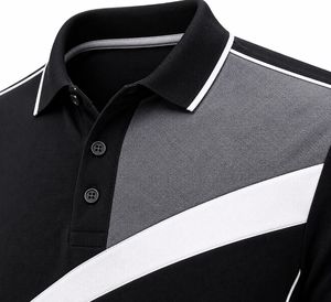 T-shirt Homme Manches Courtes Uni Respirant Séchage Rapide Sportif en Tissu Jersey Polyester/Coton Noir Gris Blanc - Product Image 2