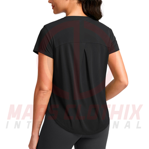 Camiseta Deportiva de Manga Corta para Mujer, Nueva Moda 2026, Proveedor Directo de Fábrica, Camisetas Deportivas de Compresión para Mujer - Product Image 2