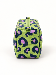 Estuche de Maquillaje de Algodón Bordado Estilo Bohemio Vintage, Resistente al Agua, con Cierre y Asa, Bolsa de Viaje Ecológica, Rajasthan Veer - Product Image 2