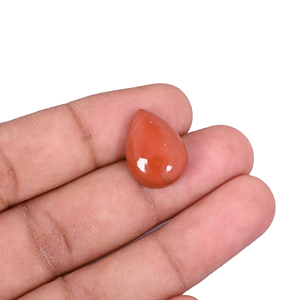 Piedra Preciosa Suelta de Jaspe Rojo, Forma de Pera, 11 Quilates, 18x13mm - Product Image 2