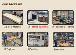 แผ่นไม้อัดไม้อัดที่มีพื้นผิวที่ชัดเจนทนต่อแมลงคาร์บอนปรับความร้อนสำหรับแผ่นผนังสน - Product Image 6