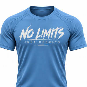 T-shirt de sport pour homme 100% coton, respirant, séchage rapide, extensible, idéal pour la gym et l'entraînement, personnalisable avec logo, vêtements de sport - Product Image 3