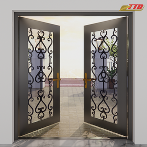 Portes d'entrée en fer fabriquées à la main de qualité supérieure Entrée avant Modèle de porte en fer de marque TTD Fabriqué au Vietnam avec un savoir-faire exceptionnel - Product Image 4