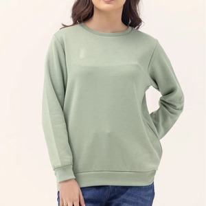 เสื้อสเวตเชิ้ตผู้หญิงคุณภาพสูง วัสดุดีที่สุด กำลังเป็นที่นิยม ใส่สบาย ป้องกันแบคทีเรีย ผ้าถักด้านหน้า โพลีเอสเตอร์ คอตตอน กันน้ำ - Product Image 5