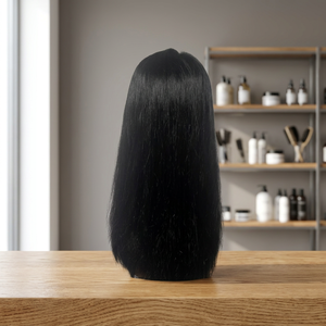 Prothèse capillaire en cheveux Remy à texture lisse, densité 130%, base PU, nouée à la main, pour femmes, cheveux indiens, fabriquée au Bangladesh, Taz Hair Bangladesh - Product Image 4