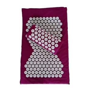 Ensemble de tapis et d'oreiller d'acupression sur mesure, grande taille, pour femmes et hommes, blanc, pour le yoga et la relaxation au lit. - Product Image 1