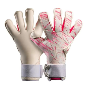 Guantes de Portero de Fútbol de Látex Blanco con Impresión por Sublimación, Correa de Muñeca Ajustable, Protección Completa para los Dedos, Unisex - Product Image 2