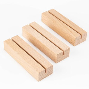Wood Business <b>Card</b> Display Stand Game <b>Card</b> Display Holder Solid Desktop <b>Card</b> Stand for <b>Table</b> Storage for Living Room Decor - Product Image 3