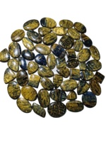 KHUSHI GEMS STONE Nellite Naturelle Cabochon Cristal Bleu Formes Mixtes 20-45mm 8-12g pour la Fabrication de Bijoux Évaluation par une tierce partie