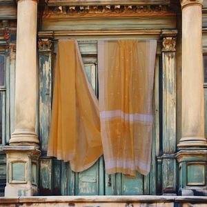 ผ้าส่าหรีผสมฝ้ายสีเหลืองพรีเมียม พร้อมขอบทอ น้ำหนักเบา สง่างาม สไตล์ชาติพันธุ์ เหมาะสำหรับงานแต่งงาน งานเฉลิมฉลอง และโอกาสต่างๆ ในชีวิตประจำวัน - Product Image 1