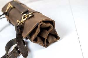 Nouveauté : Sacs à couteaux en cuir personnalisés avec votre propre logo, étiquette personnalisée, best-seller, LKR-0289 - Product Image 3