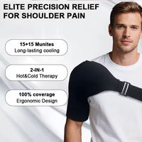 Compresse froide réutilisable en gel pour épaule, thérapie de compression pour la récupération des blessures, bursite, tendinite, et l'entorse du ménisque rotulien