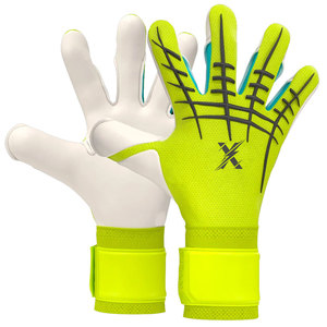 Leather Breathable Goalkeeper Training Gloves with Full <b>Finger</b> Design Hand Grips Non-Slip Adjustable Wrist <b>Strap</b> - Product Image 1