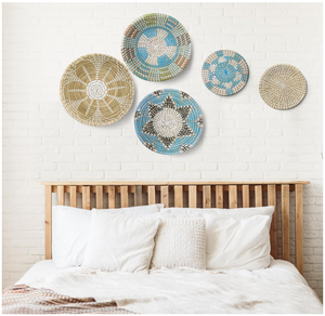 Handwoven Water Hyacinth <b>Wall</b> <b>Decor</b> Natural Boho Woven <b>Wall</b> Art for Home, Cafe, or Hotel Interior Styling - Product Image 3