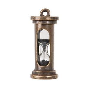 <b>Antique</b> Decorative Metal Hourglass Timer with Brass Frame Handmade Sand Clock for Home Office Luxury Gift Display - Product Image 1