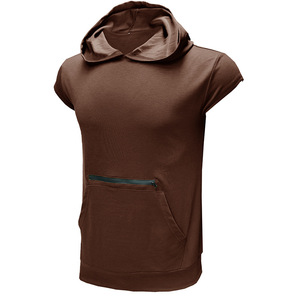 Cotton/Polyester Sleeveless Sports Vest for Men <b>with</b> Custom Logo Gym Hoodie Quick Dry & Breathable 180g Casual Fitness Tank <b>Top</b> - Product Image 2