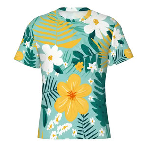 Camiseta de Primera Calidad con Estampado Gráfico DTG, Mezcla de Poliéster/Algodón, Cómoda, Transpirable, de Secado Rápido, Ecológica, Informal, para Uso Diario - Product Image 1