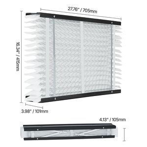 Paquete de 2 Filtros de Aire Acondicionado HVAC MERV 11 de 16 x 28 x 4, Vida Útil de 12 Meses, Filtros Electrostáticos Plegados para Aire Acondicionado, Tamaño Real del Filtro - Product Image 5