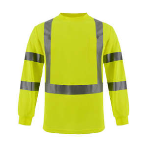 Vêtements de travail en polyester personnalisés avec logo, classe 3, type R, manches longues, haute visibilité, réfléchissants, imperméables, avec éclairage LED, couleur personnalisée - Product Image 2