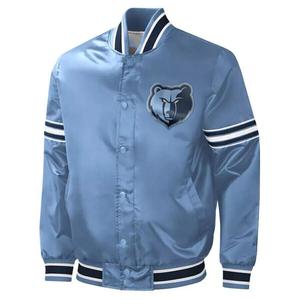 เสื้อแจ็คเก็ตวาร์ซิตี้ผ้าฝ้าย 100% กันลม ปักโลโก้ด้านหน้าตามสั่ง พร้อมชื่อและหมายเลข รับผลิตแบบ OEM/ODM สำหรับการสั่งซื้อจำนวนมาก - Product Image 1