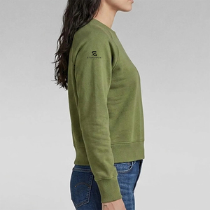 Sudadera de Mujer con Bordado Floral, Tejida en Algodón, Cuello Redondo, Mangas Farol, Estilo Holgado, Moda Otoño 2026 - Product Image 3