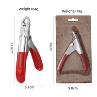 Coupe-ongles pour chat en acier inoxydable, tondeuse ergonomique pour animaux de compagnie, lame incurvée, coupe-griffes de précision pour petits animaux