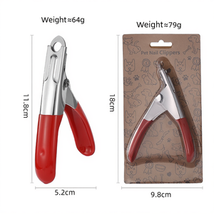 Cortauñas de Acero Inoxidable para Gatos, Cortador de Uñas Ergonómico para Mascotas, Cuchilla Curva de Precisión para Animales Pequeños - Product Image 2
