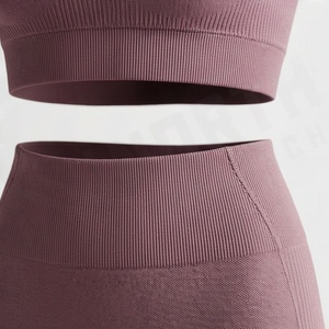 Conjunto Deportivo de Yoga para Mujer, Ropa de Gimnasio, Brasier y Pantalones de Nailon de Alta Calidad, Dos Piezas, Ropa Deportiva - Product Image 5