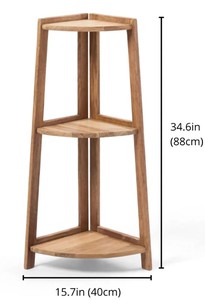 Modern <b>Wooden</b> Ladder Shelf 3-Tier Freestanding Backless <b>Bookcase</b> For Living Room Home Furniture Scandinavian Design - Product Image 6
