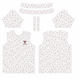 Trackstar <b>Men's</b> White <b>Burgundy</b> Celestial Planet Print <b>Polo</b> <b>Shirt</b> Short Sleeve Button Collar Golf <b>Shirt</b> Custom Logo - Product Image 3