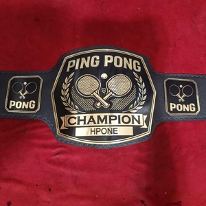Cinturón de Campeonato de Ping Pong Personalizado, Cinturón de Ganador de Tenis de Mesa, Trofeo Deportivo, Cuero Original - Product Image 2