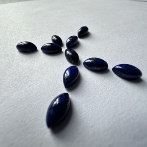 Cabujón de Lapislázuli Azul Premium en Forma de Marquesa, Gemas Sueltas Naturales Pulidas a Mano, Venta al por Mayor - Product Image 3